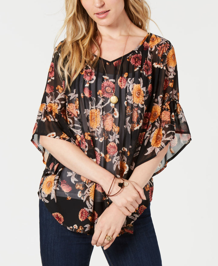 Style & Co Pintuck Peasant Top