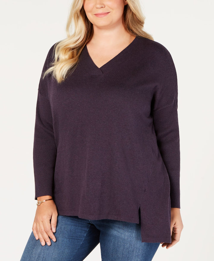 Style & Co Plus Size High Low Over Sized Tunic Sweater