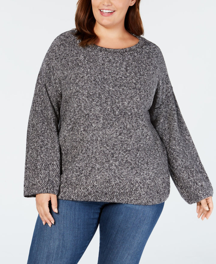 Style & Co Plus Size Relaxed Marled Sweater