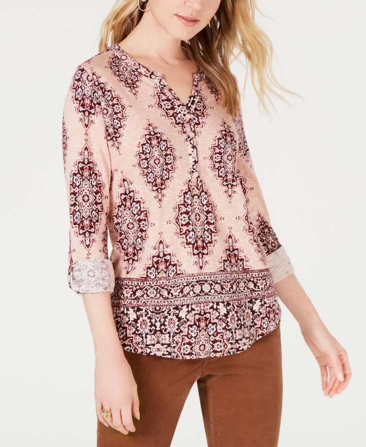 Style & Co Printed Utility Top