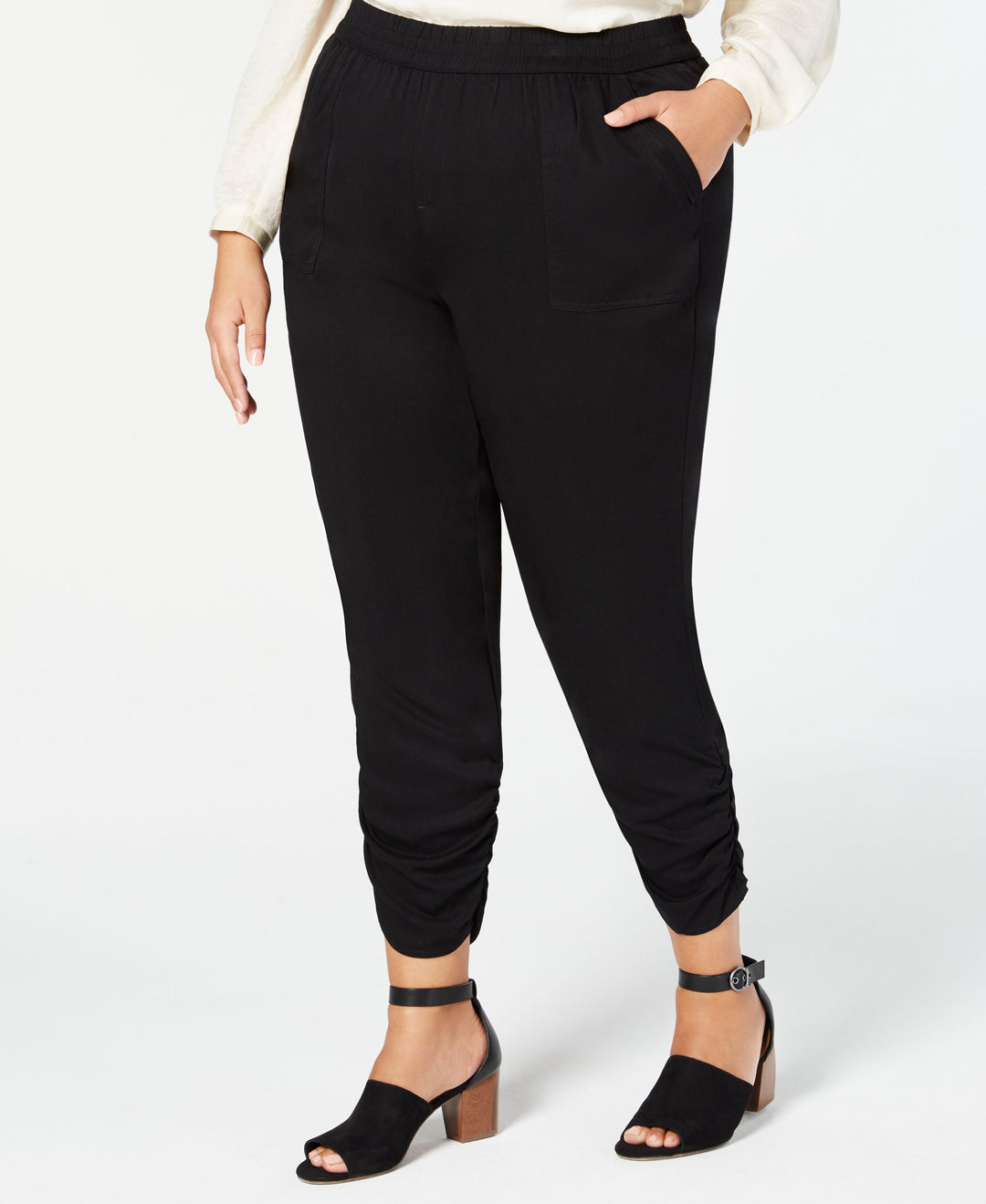 Style & Co Plus Size Ruched Jogger Pants