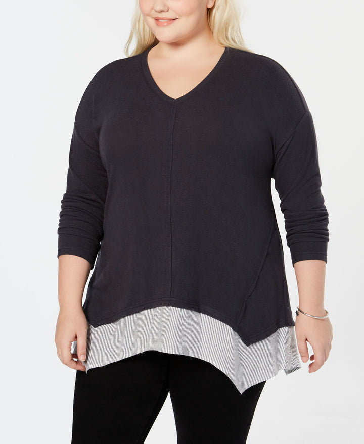 Style & Co Plus Size Layered Look Top