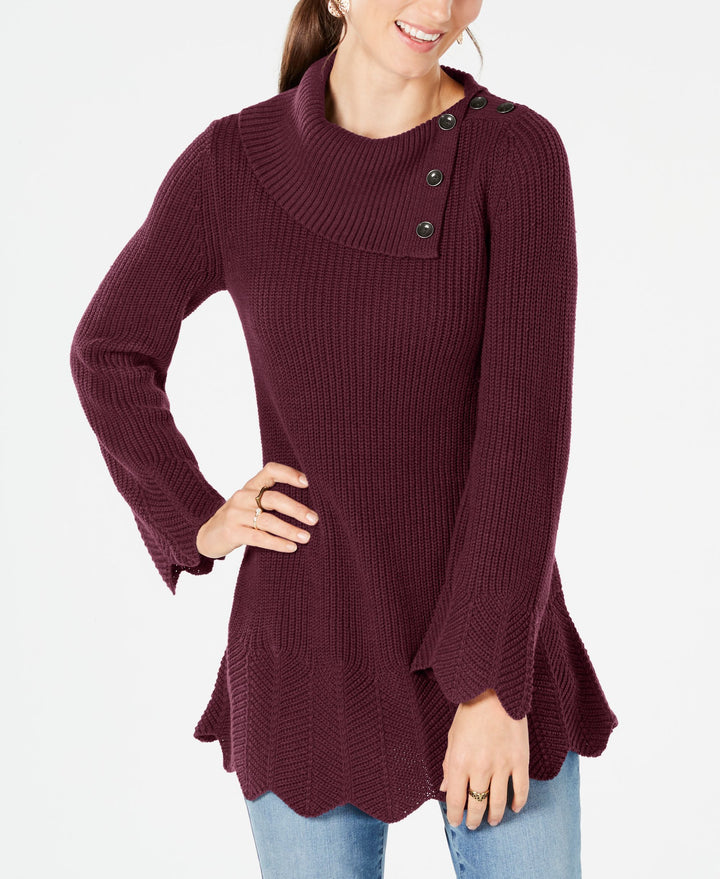 Style & Co Scallop Edge Sweater