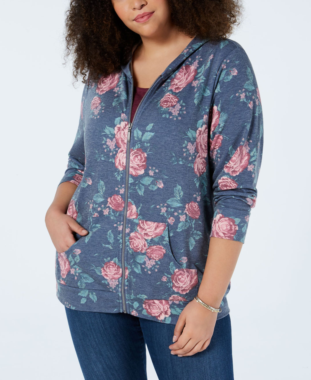 Style & Co Plus Size Floral Print Sweatshirt