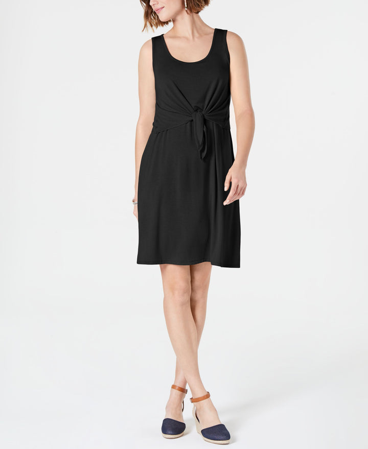 Style & Co Sleeveless Tie Front Dress