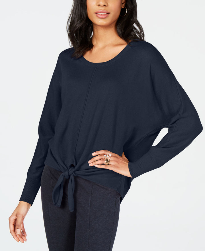 Style & Co Tie Hem Sweater