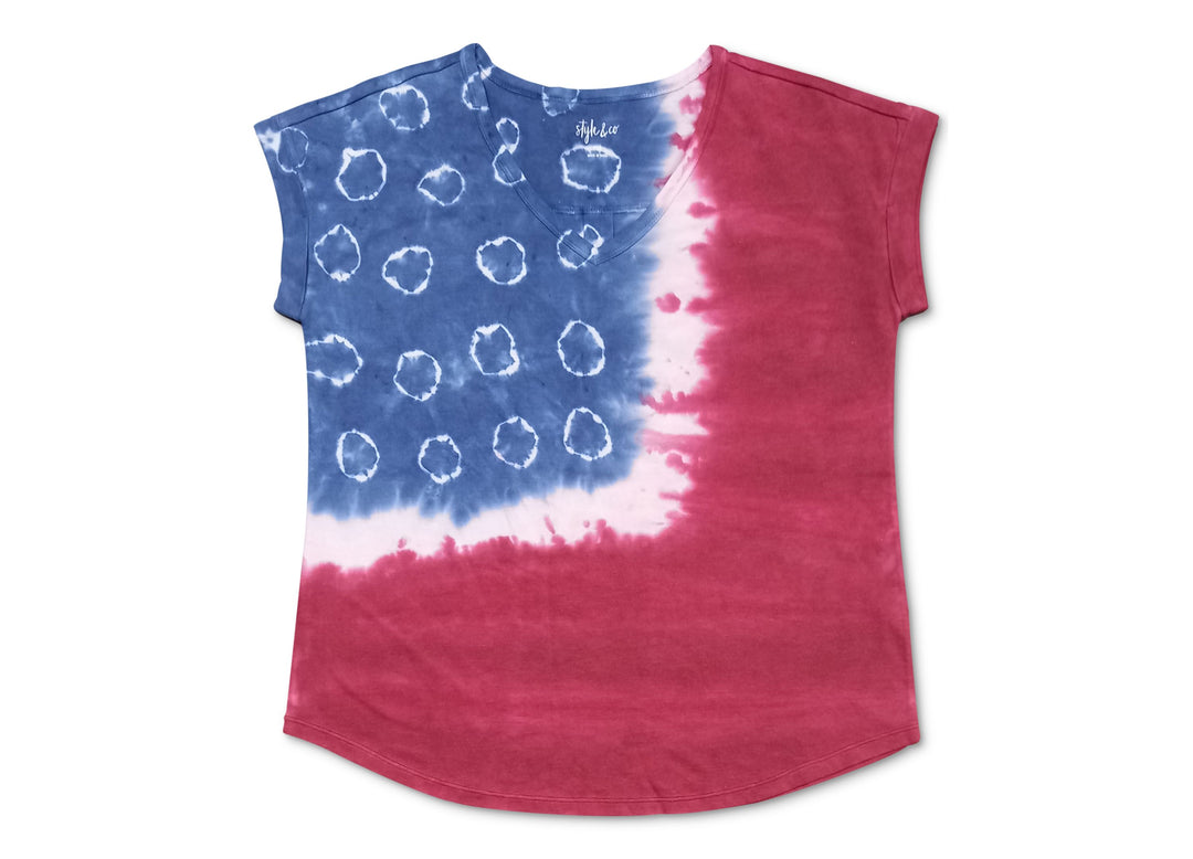 Style & Co Petite Tie-Dye T-Shirt