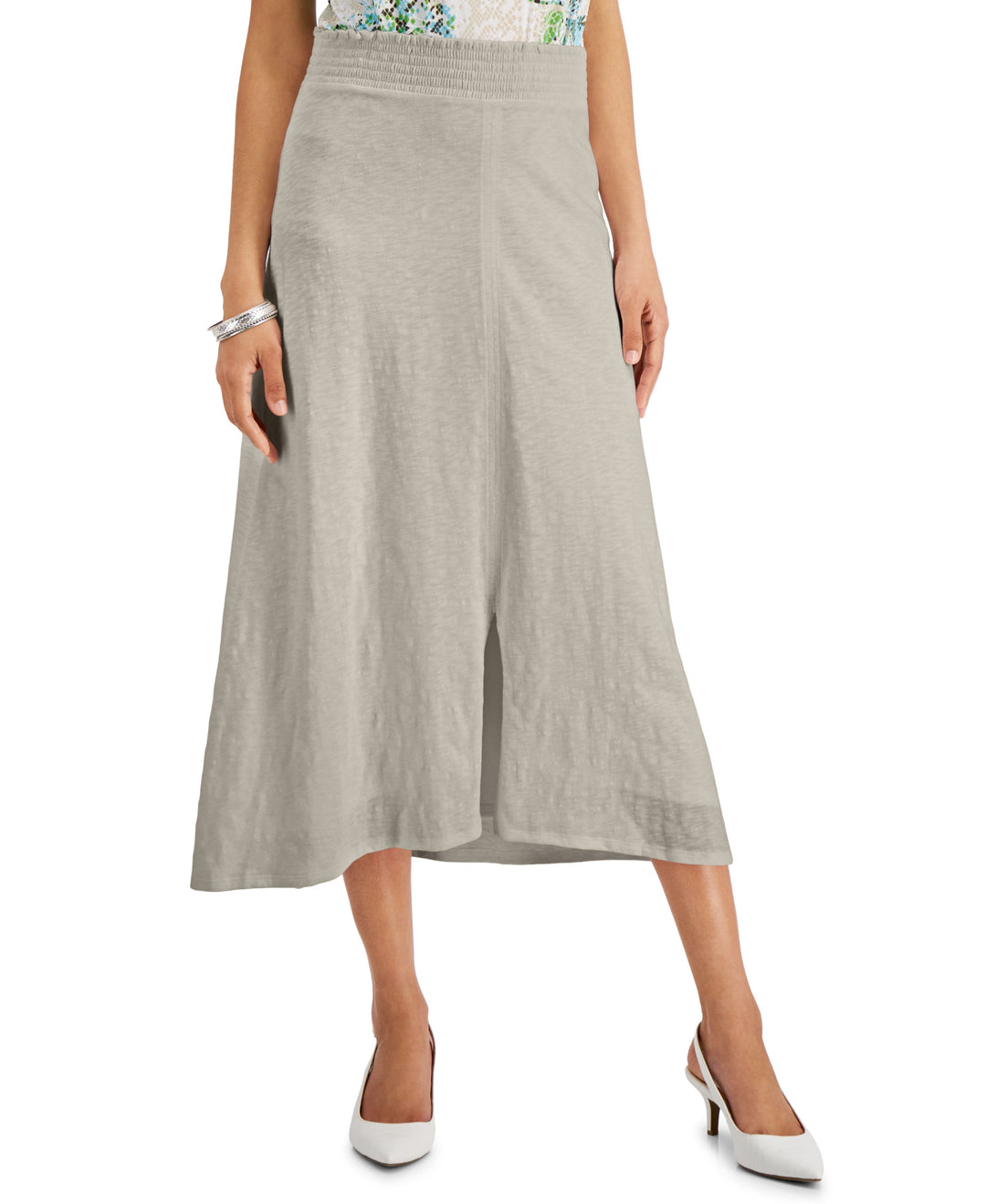 JM Collection Solid Maxi Skirt
