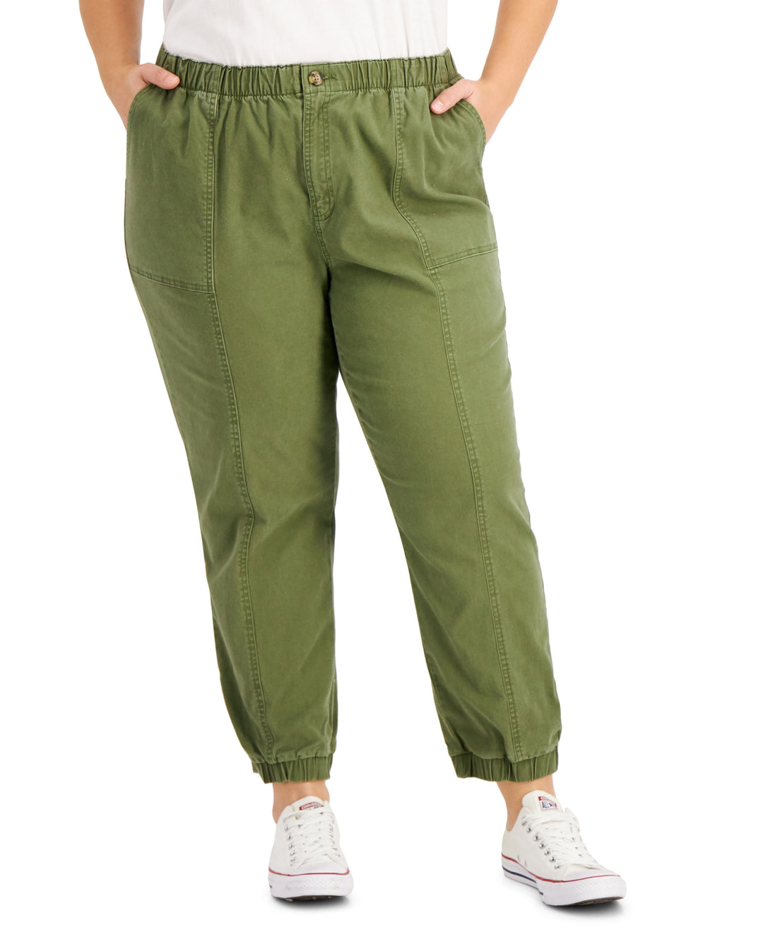 Style & Co Plus Size Pull On Utility Pants