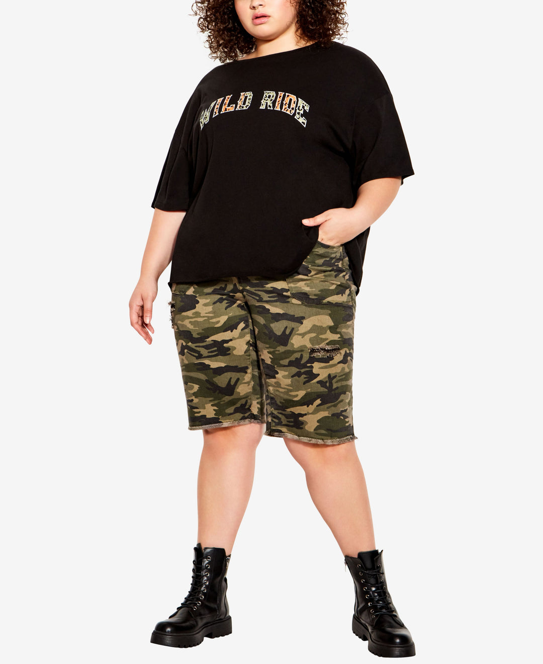 Plus Size Rylie Crop Tee