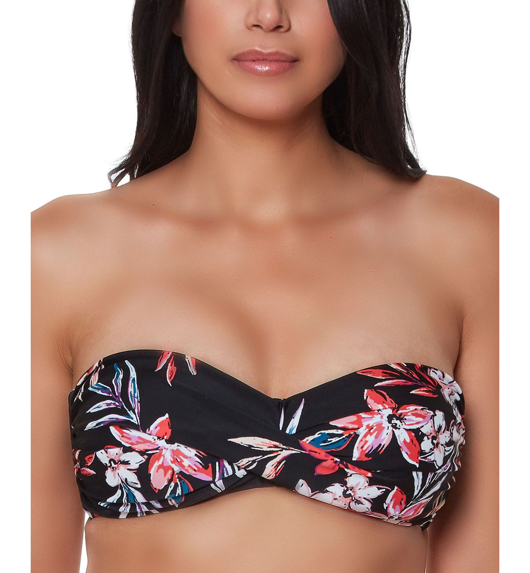 Tropical Escape Twist Bandeau Bikini Top