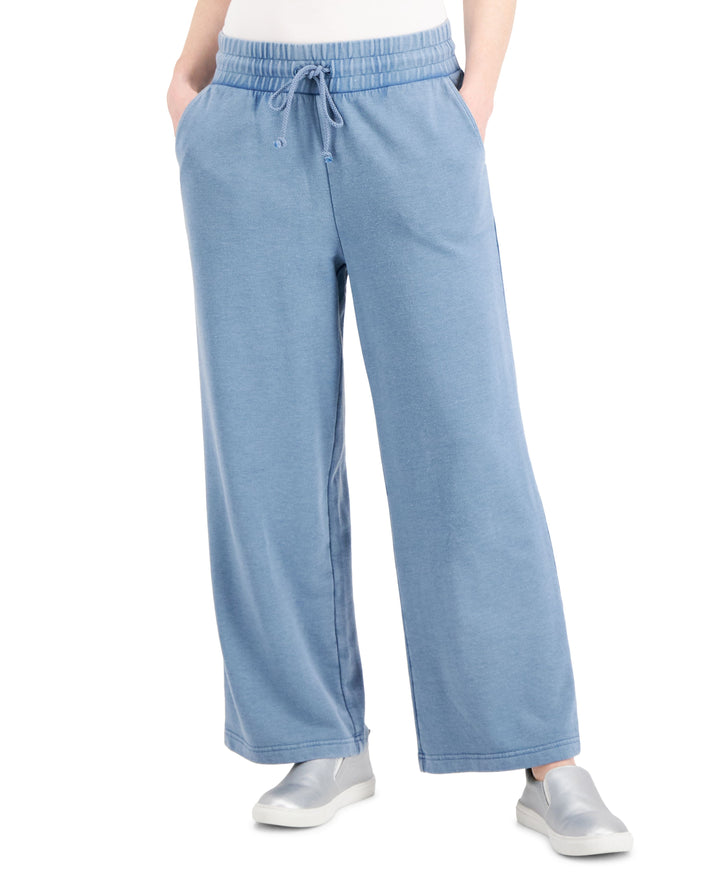 Style & Co Plus Size Solid Wide Leg Sweatpants