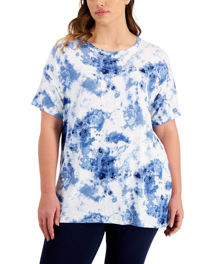 Style & Co Plus Size Printed Top
