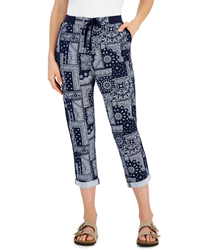 Style & Co Printed Cuffed Pants