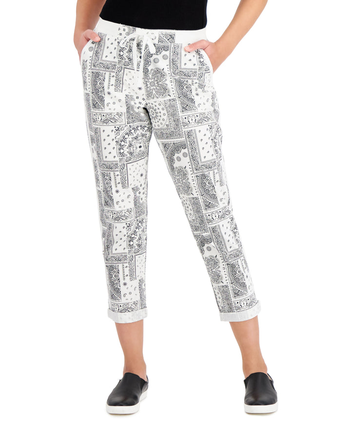 Style & Co Printed Cuffed Pants