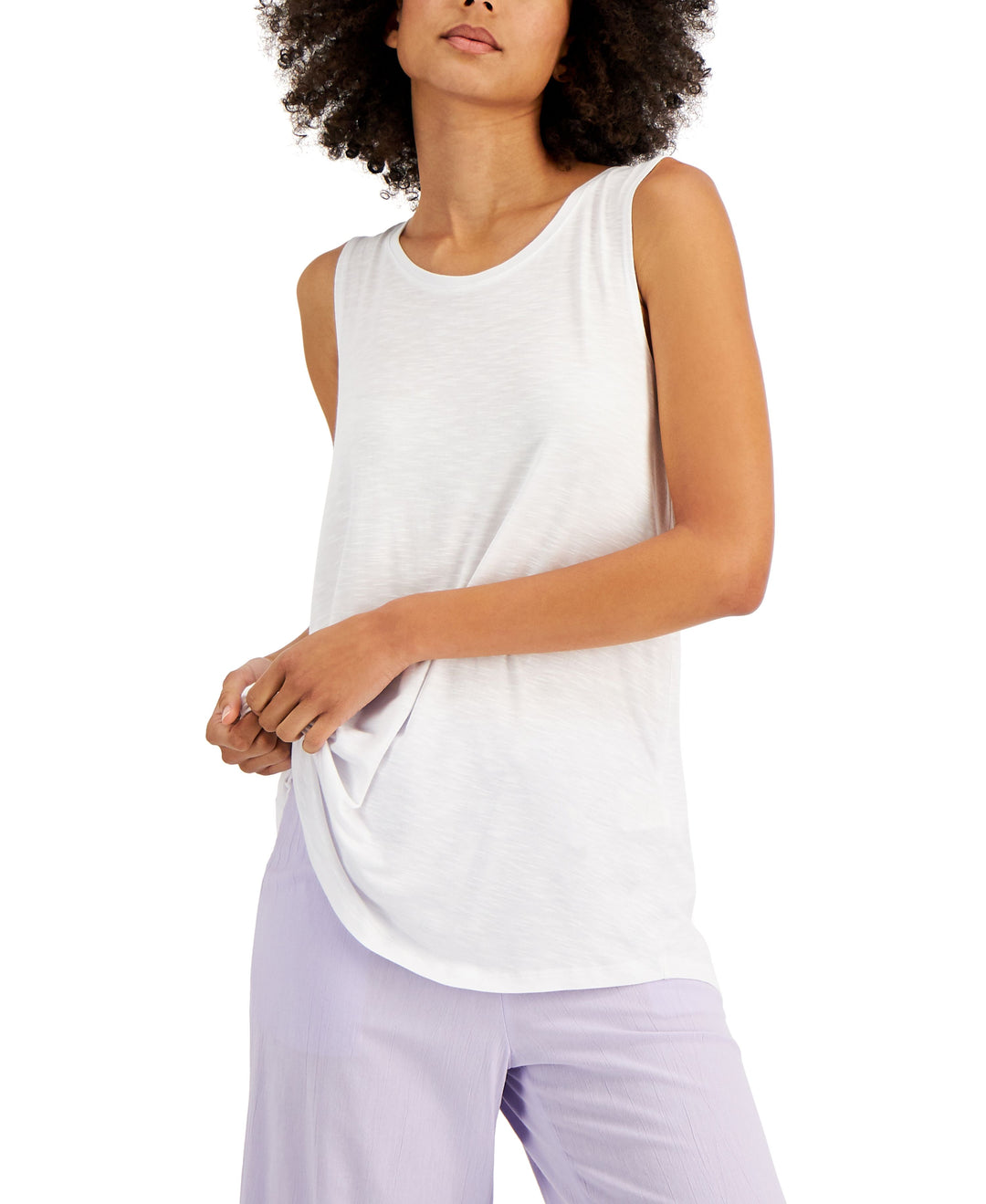 Style & Co Solid Swing Tank Top