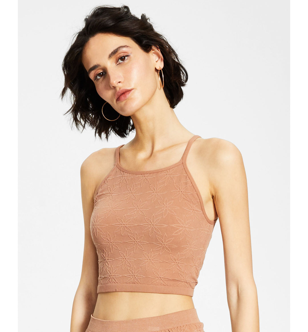 Juniors' Cropped Seamless Tank Top