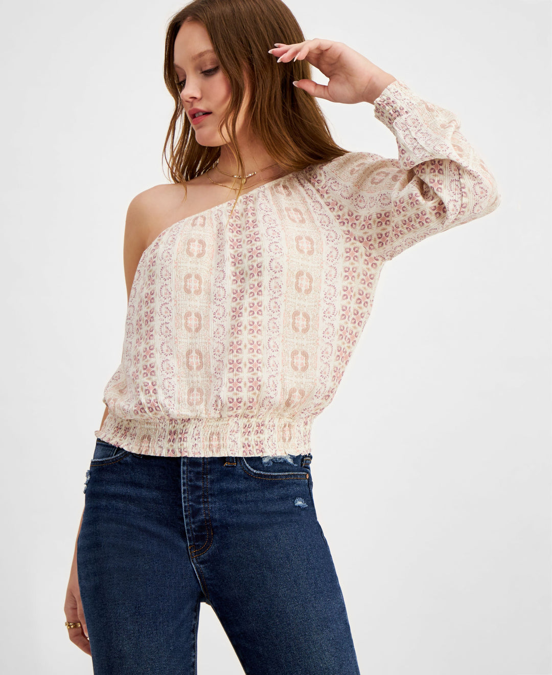Hippie Rose Juniors' One-Shoulder Top