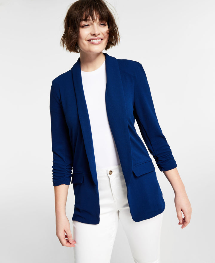 Bar III Lightweight Knit 3/4 Sleeve Blazer