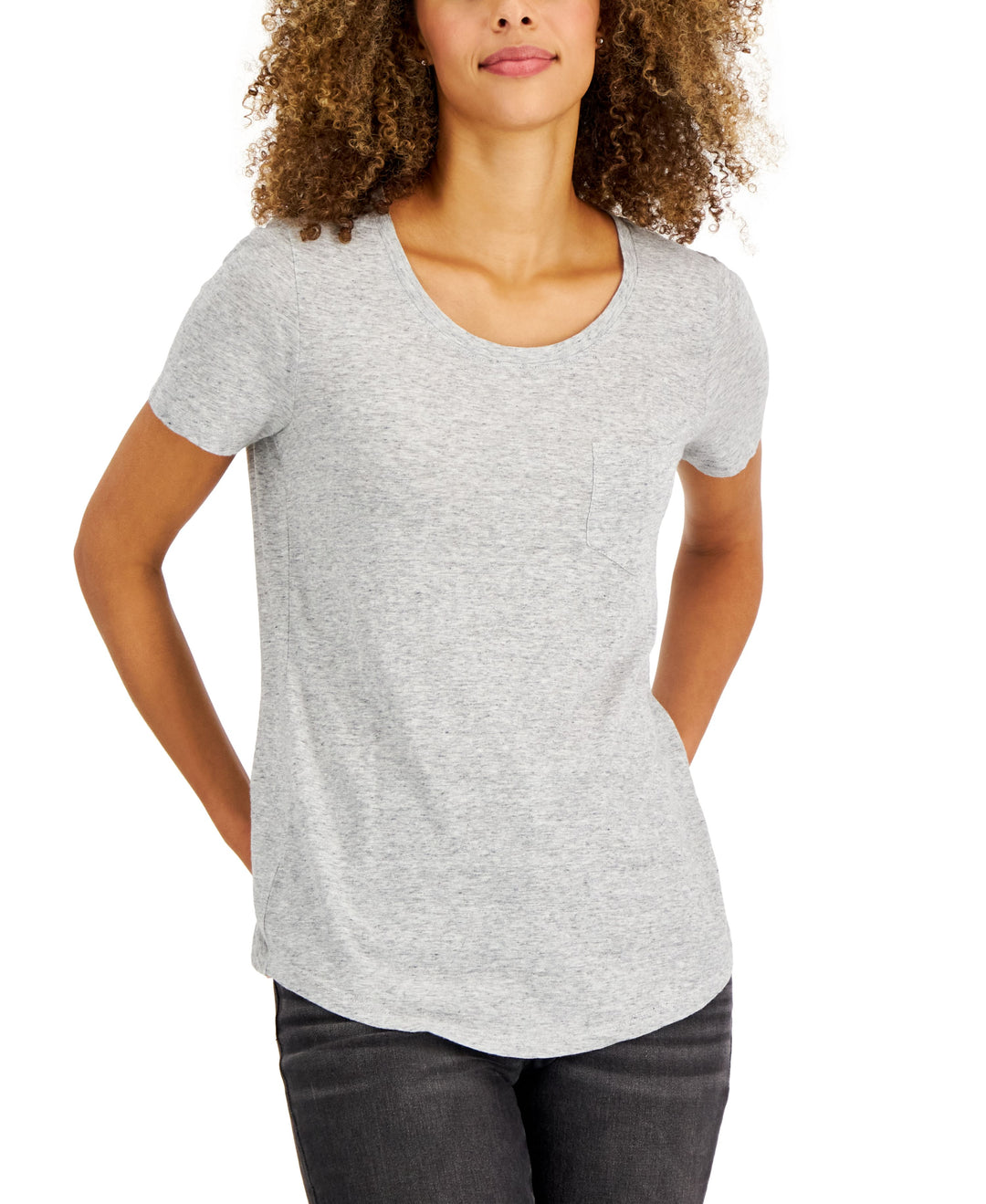 Style & Co Petite Classic Heather T-Shirt