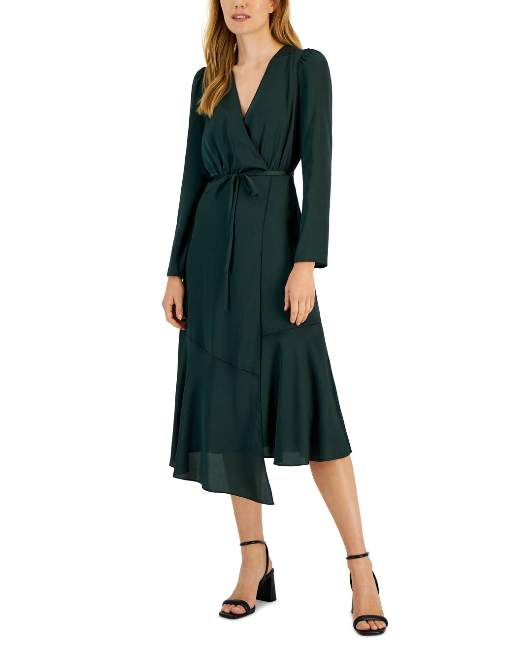 Women's V-Neck Faux Wrap Dress