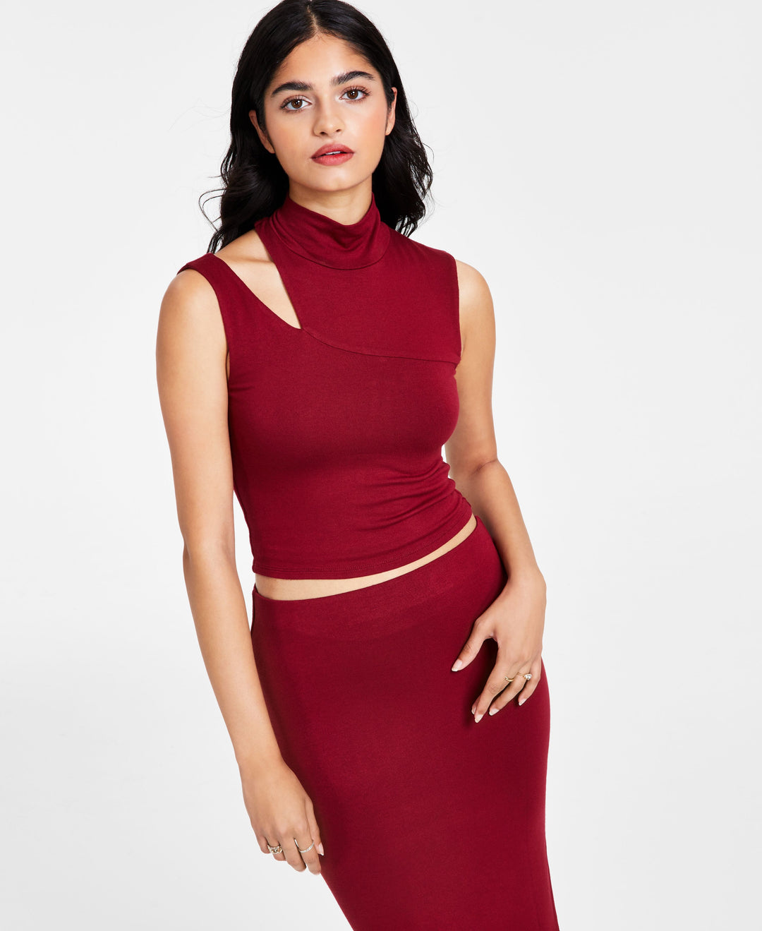 Women?s Cutout Cropped Top