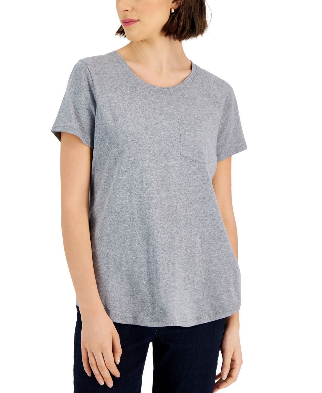 Style & Co Womens Pocket T-Shirt