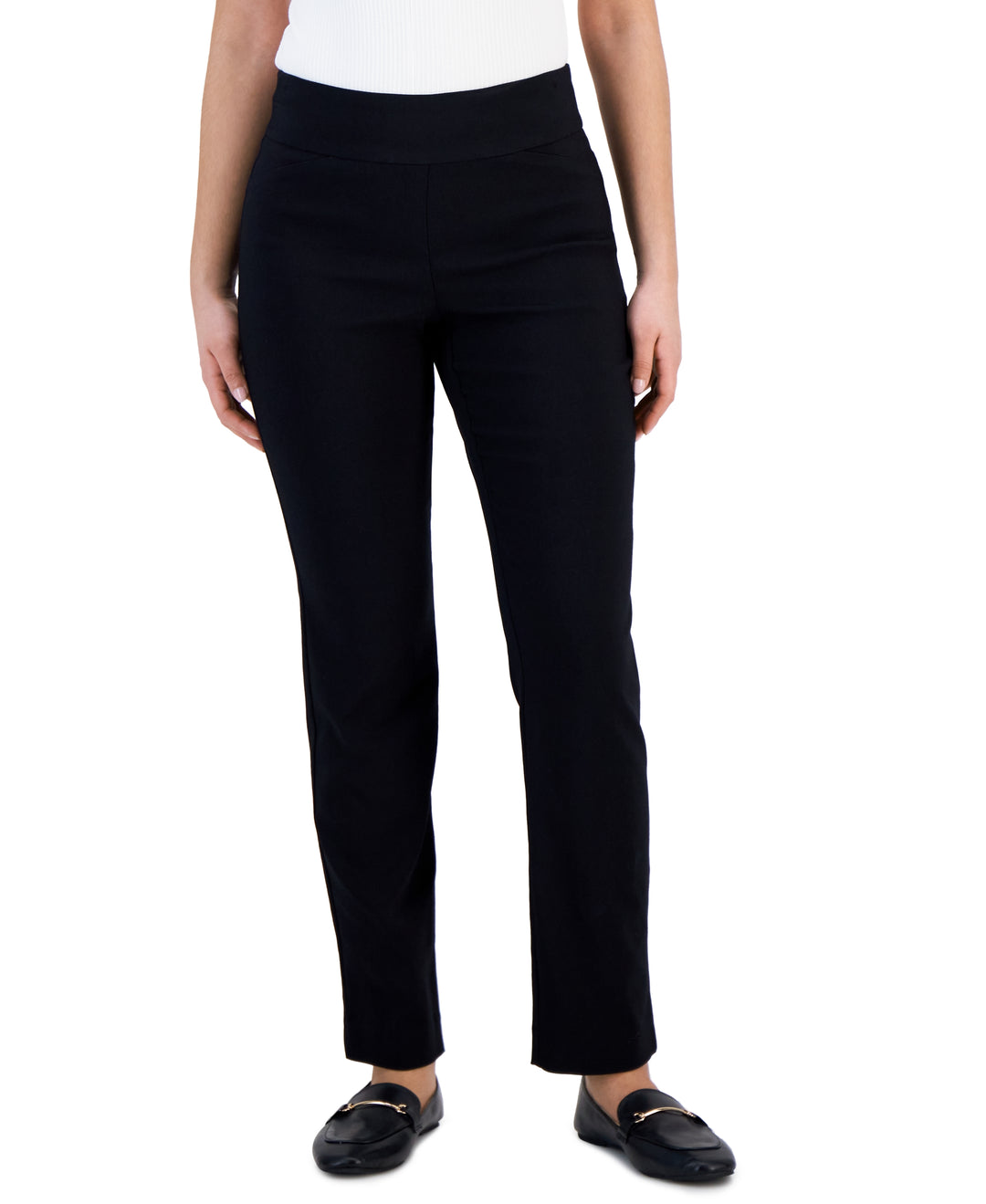 Petite Short Cambridge Slim-Leg Pants