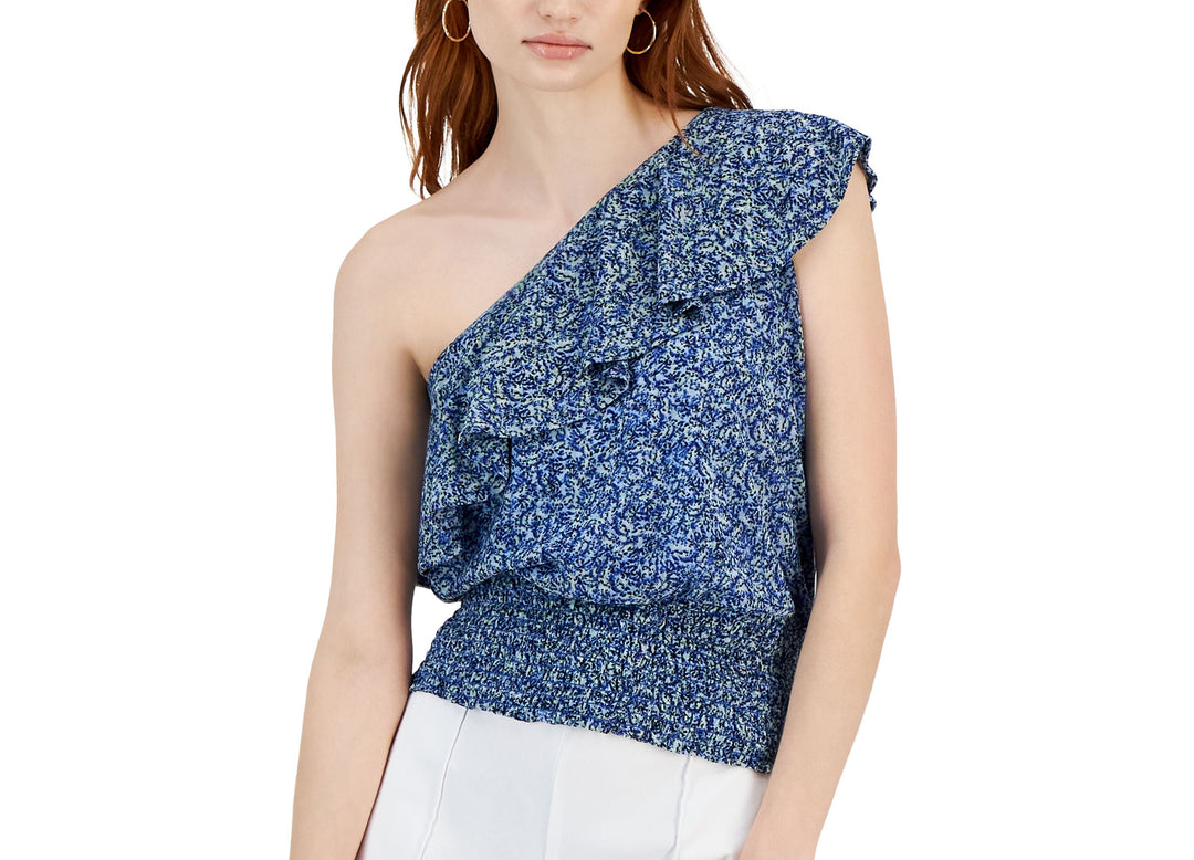Women's One-Shoulder Ruffled Top