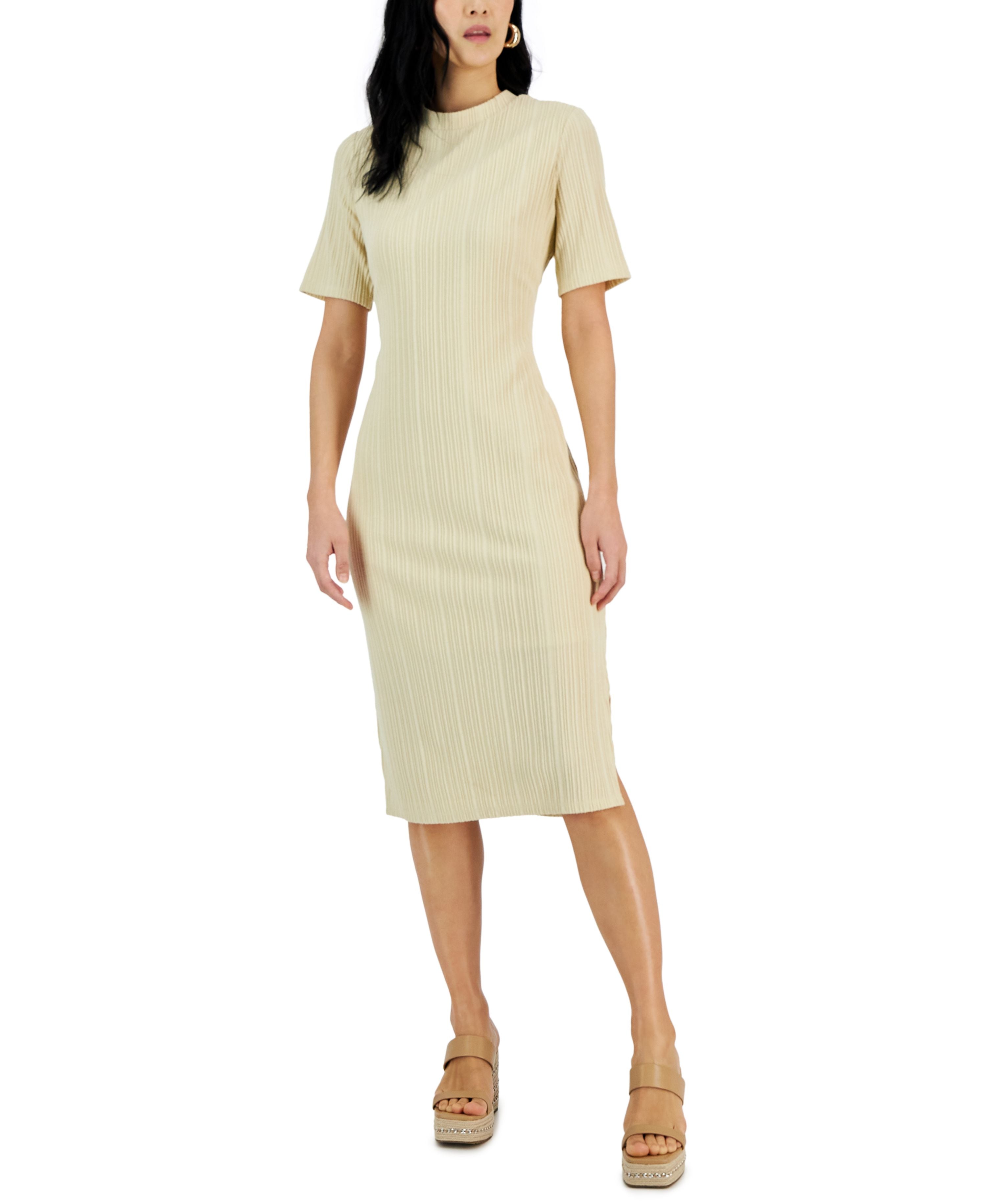 Women's Ribbed-Knit Midi Dress USAFashion Women's Ribbed-Knit Midi Dress USAFashion