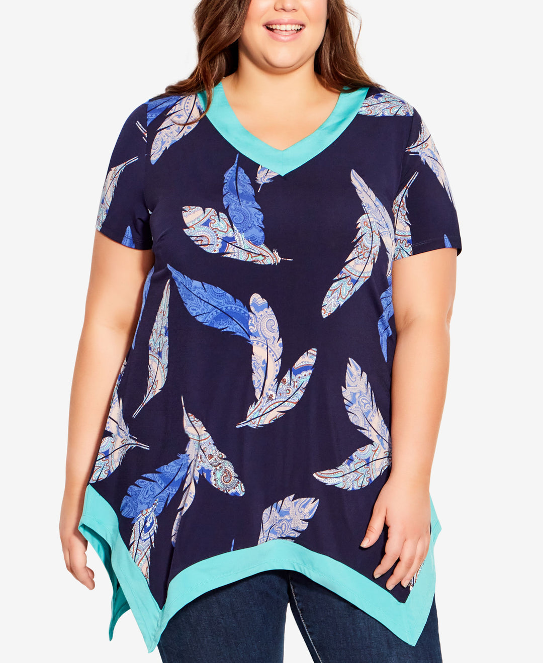 Plus Size Coleen Print Tunic