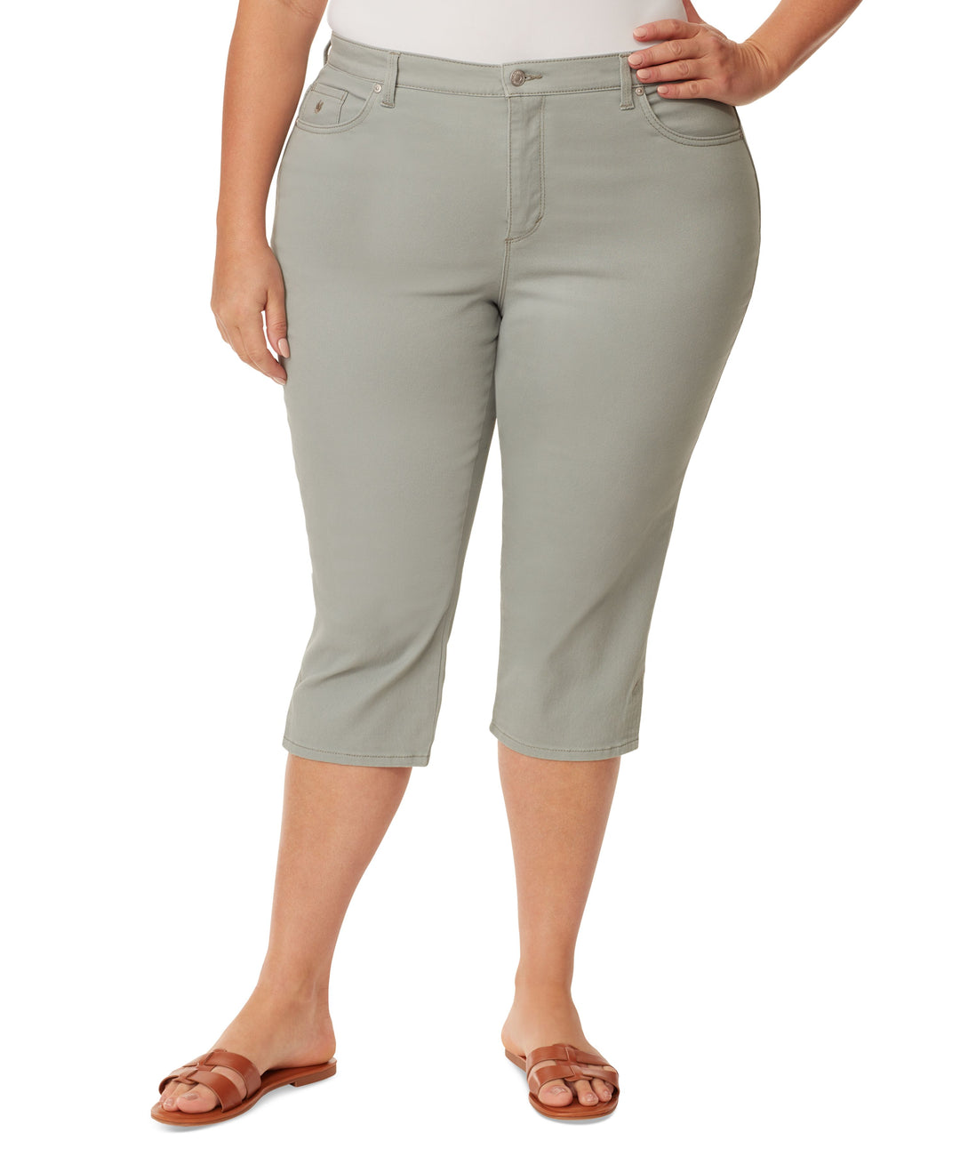 Plus Size Amanda Capri-Length Jeans