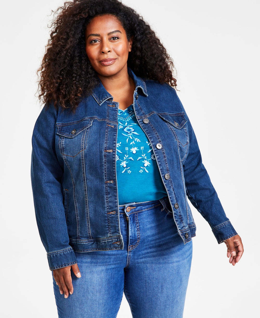 Style & Co Plus Size Denim Jacket