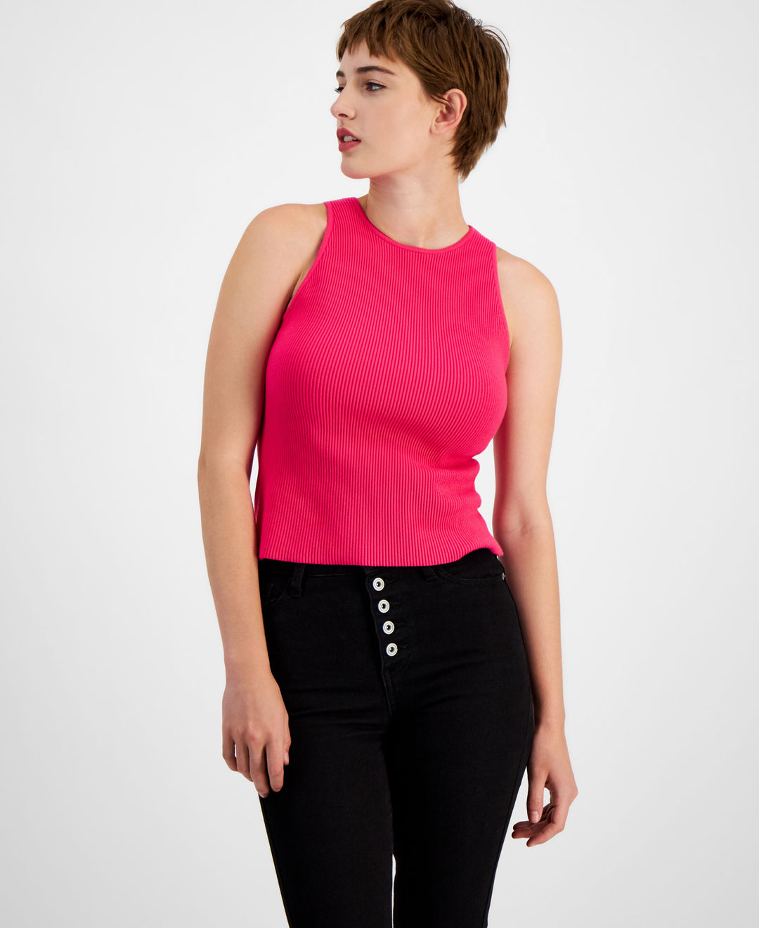 Women's Ottoman-Rib Tank Top