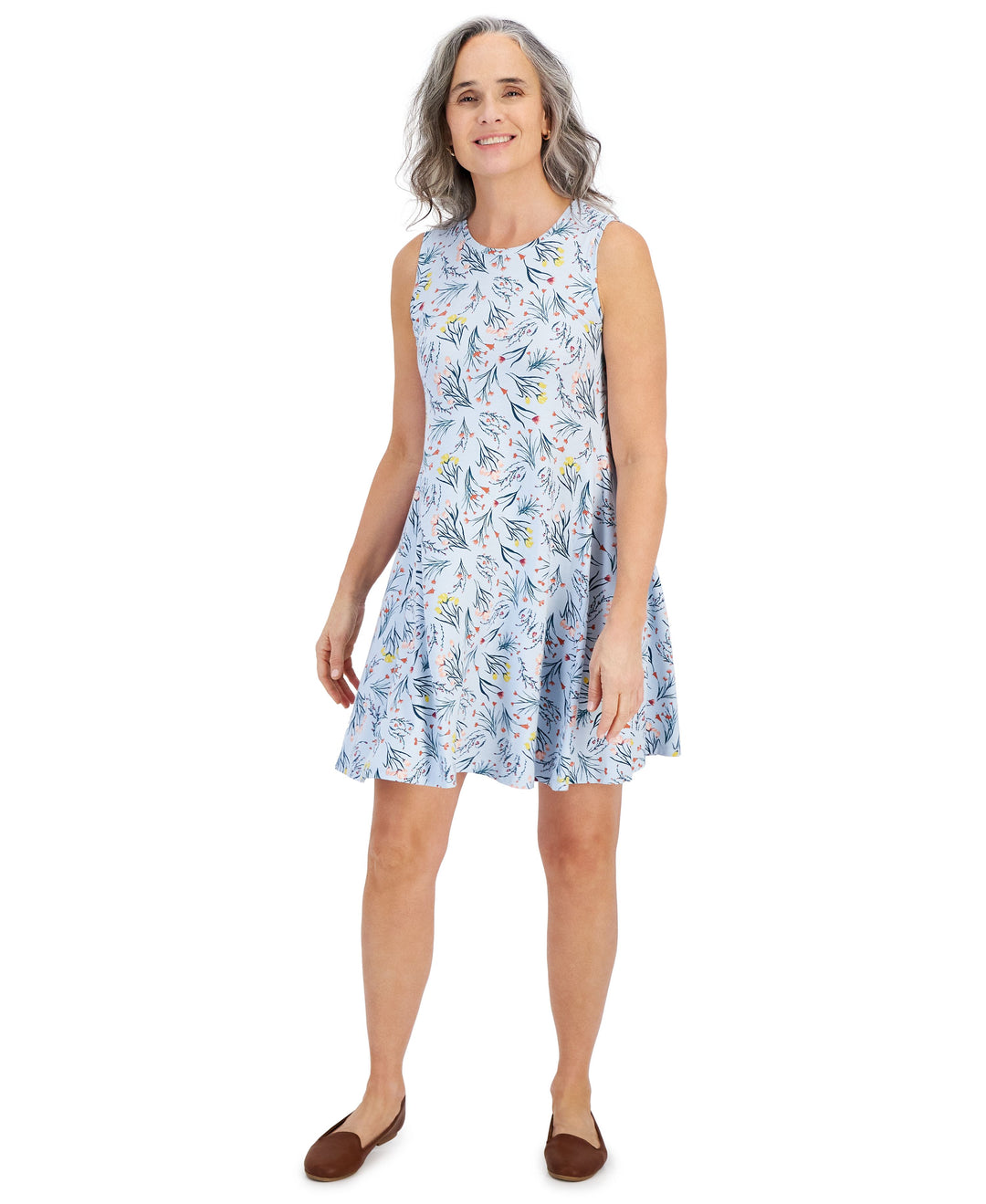 Petite Floral Print Flip Flop Dress