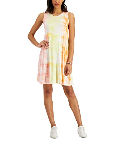 Style & Co Petite Tie Dyed Sleeveless Flip Flop Dress