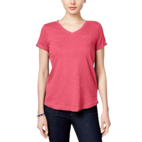 Style & Co Petite V Neck Pocket T-Shirt