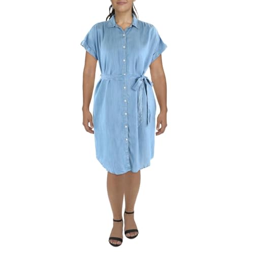 Style & Co Plus Size Chambray Shirtdress