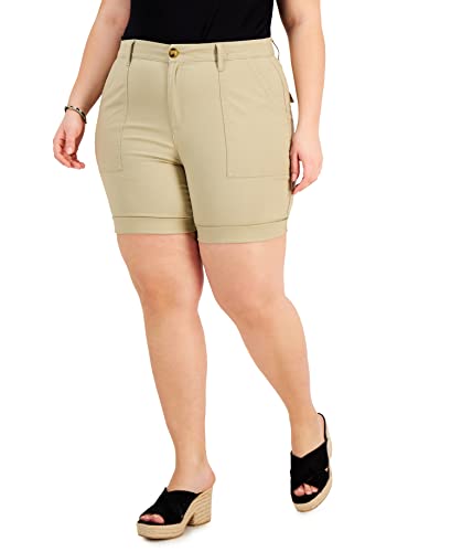 Style & Co Plus Size Roll Cuff Bermuda Shorts