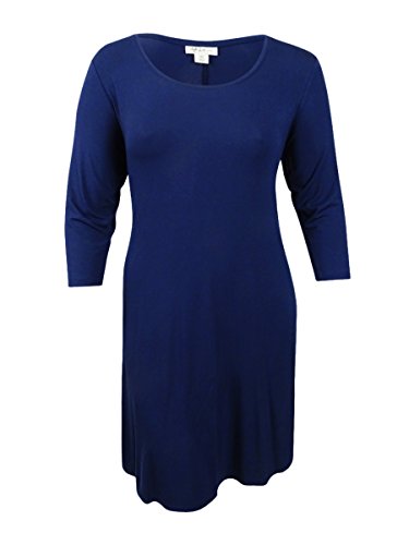 Style & Co Plus Size Scoop Neck Swing Dress