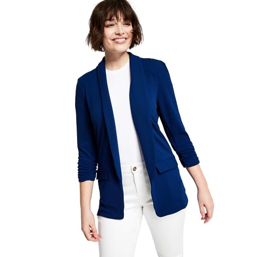 Bar III Lightweight Knit 3/4 Sleeve Blazer