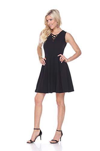 White Mark Womens Shay Fit & Flare Dress