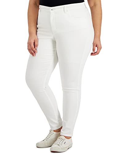Style & Co Plus Size Printed High Rise Skinny Ankle Jeans