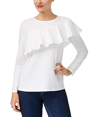 Style & Co Ruffle Shoulder T-Shirt