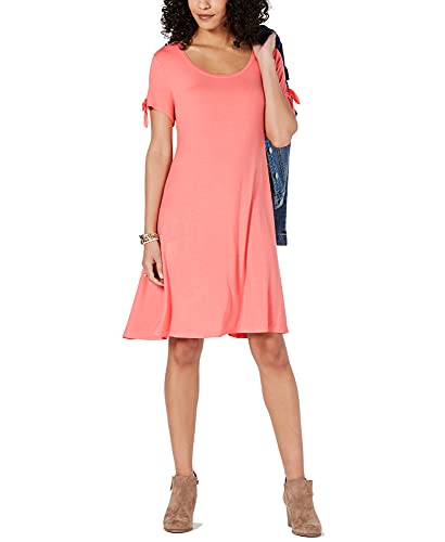 Style & Co Petite Tie Sleeve Swing Dress
