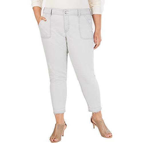 Style & Co Plus Size Raw Hem Skinny Pants