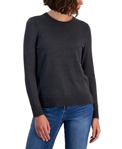 Style & Co Womens Long Sleeve Crewneck Sweater