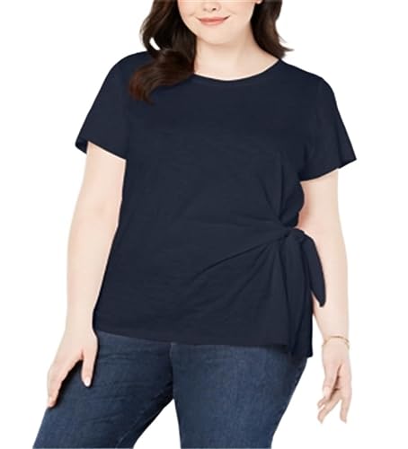 Style & Co Plus Size Side Tie T-Shirt