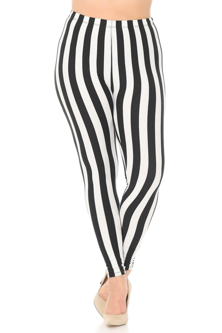 Wholesale Buttery Smooth Beetlejuice Extra Plus Size Leggings - 3X-5X