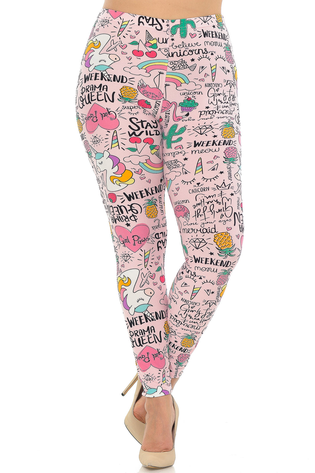 Buttery Smooth Weekend Drama Queen Extra Extra Plus Size Leggings - 3X-5X